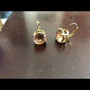 Kate spade pink stone drop earrings